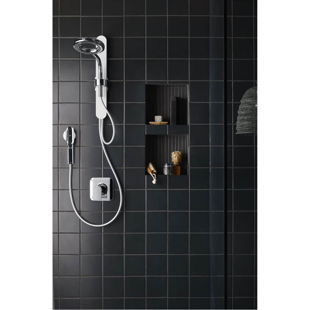 Genta Single-Handle Shower Only Faucet Trim Kit in Chrome (Shower Head and Valve Not Included)