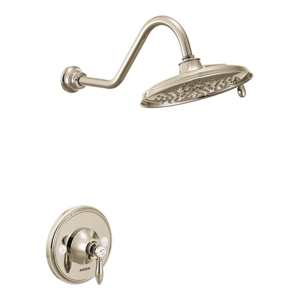 Moen - Weymouth Posi-Temp 1-Handle 1-Spray Shower Only Trim Kit in Nickel (Valve Sold Separately) - Polished Nickel