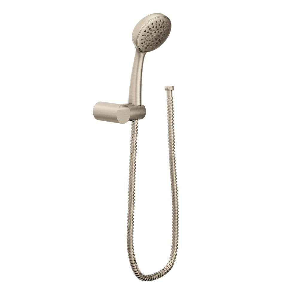 Moen - Eco-Performance Handheld Shower with 69-Inch Hose and Wall Bracket, Brushed Nickel - Brushed Nickel