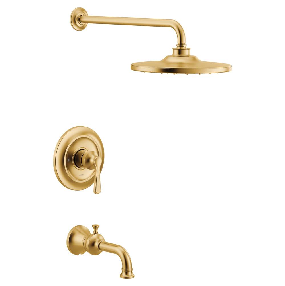 Moen - Colinet M-CORE 3-Series 1-Handle Tub and Shower Trim Kit in Brushed Gold (Valve Sold Separately) - Brushed Gold