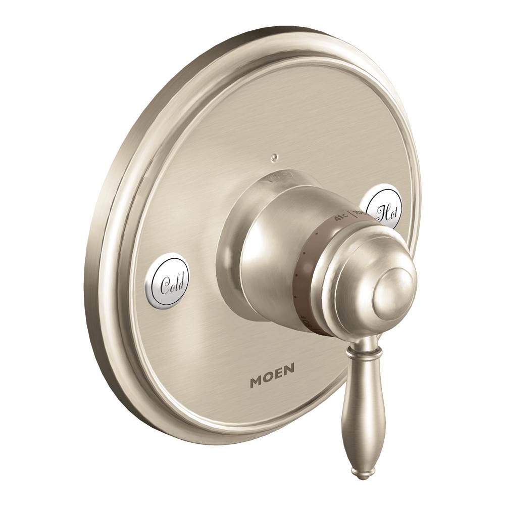 Moen - Weymouth 1-Handle ExactTemp Valve Trim Kit in Brushed Nickel (Valve Sold Separately) - Brushed Nickel