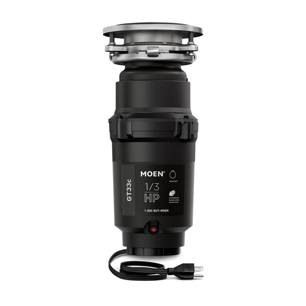 Moen - Moen Lite Series 1/3HP Garbage Disposal with Fast Track Install - Unfinished