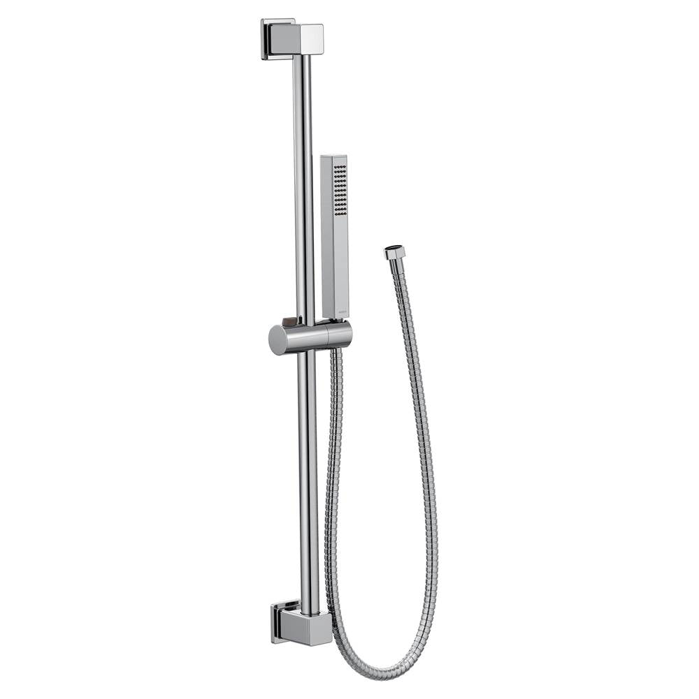 Moen - Handheld Showerhead with Slide Bar, Chrome - Chrome