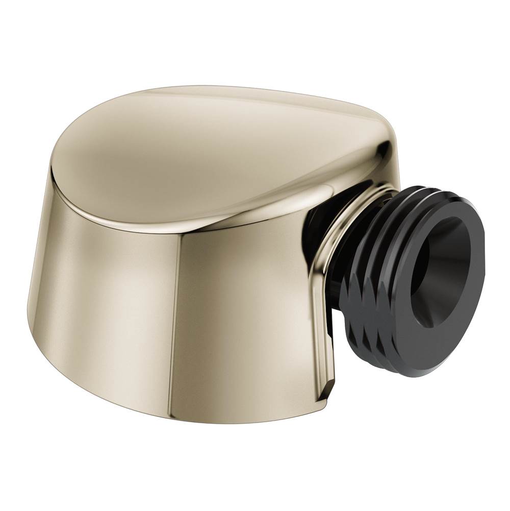 Moen - Round Drop Ell Handheld Shower Wall Connector, Polished Nickel - Polished Nickel