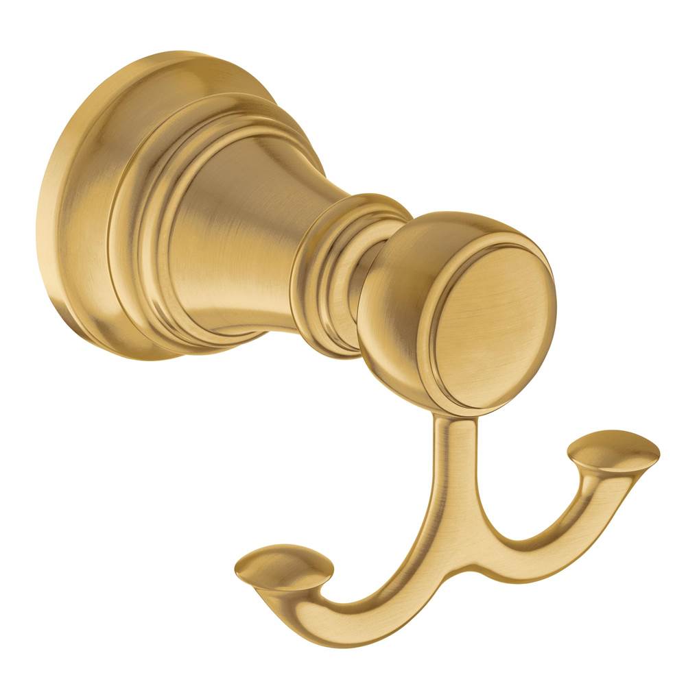 Moen - Brushed Gold Double Robe Hook - Brushed Gold