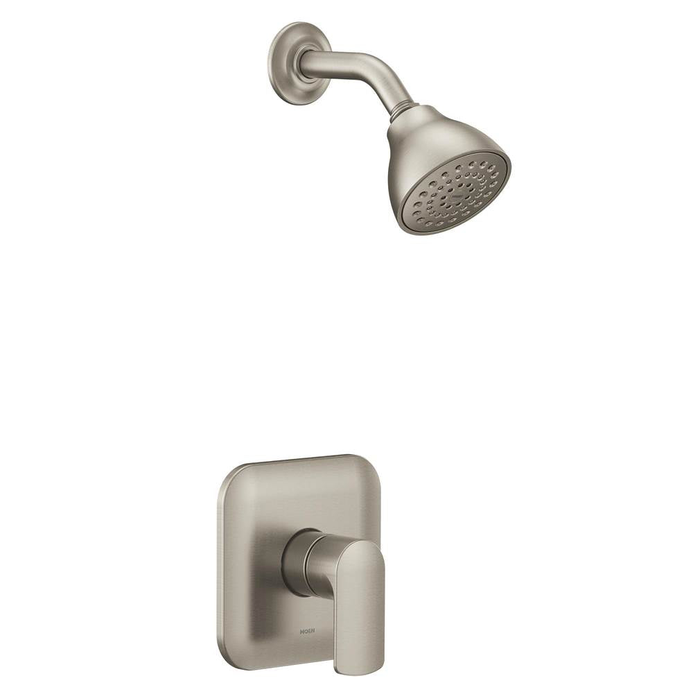 Moen - Rizon M-CORE 2-Series Eco Performance 1-Handle Shower Trim Kit in Brushed Nickel (Valve Sold Separately) - Brushed Nickel