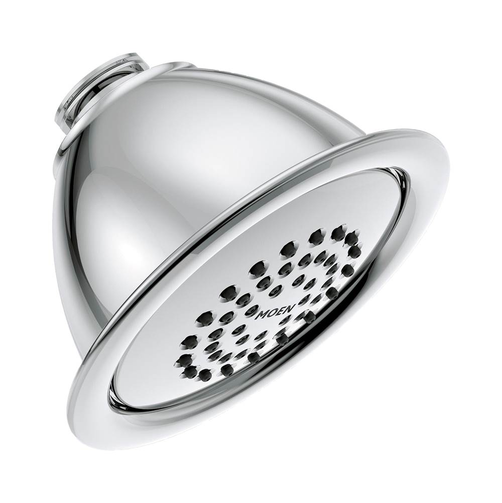 Moen - 4-Inch Single Function Showerhead, Chrome - Chrome