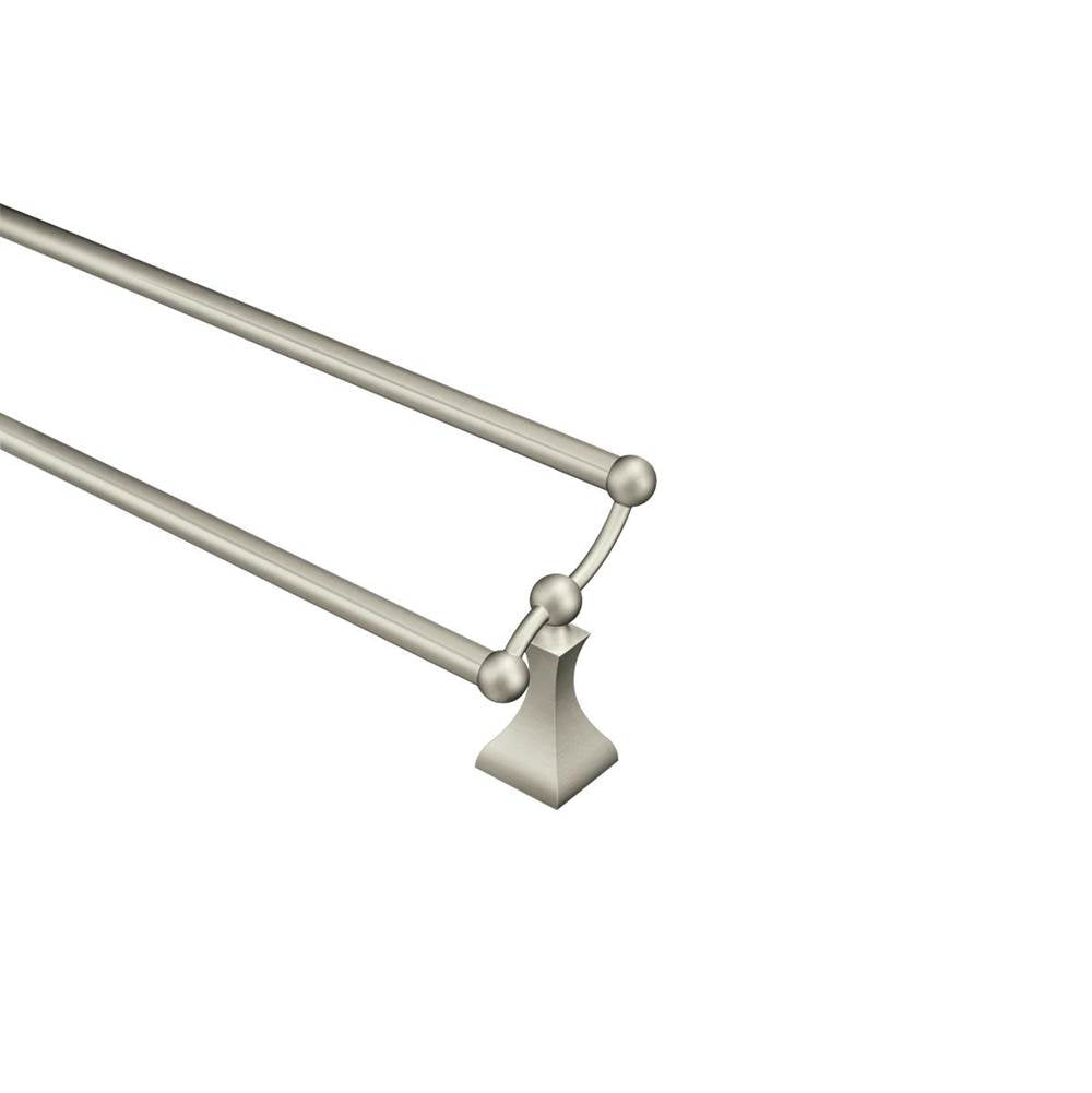 Moen - Brushed Nickel 24'' Double Towel Bar - Brushed Nickel