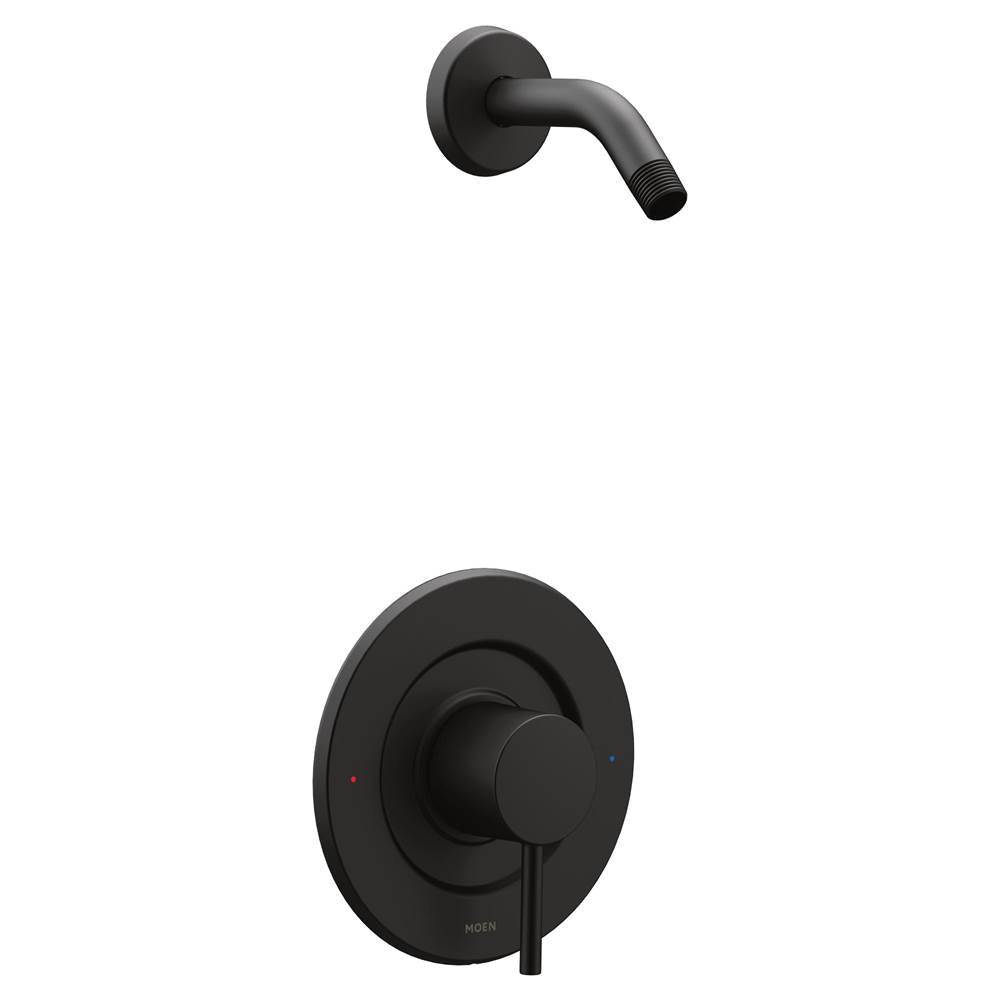 Moen - Align Single-Handle Posi-Temp Shower Faucet Trim Kit in Matte Black (Shower Head and Valve Sold Separately) - Matte Black