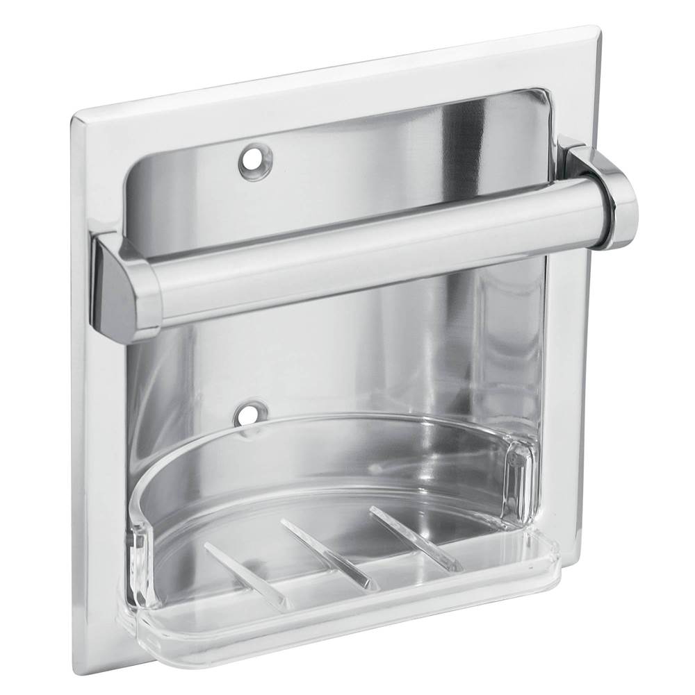 Moen - Donner Commercial Soap Holder, Chrome - Chrome