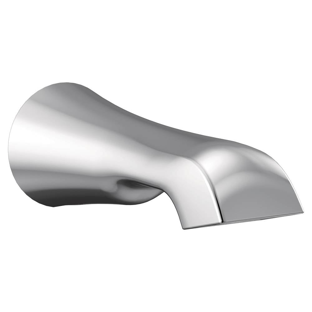Moen - Flara 1/2-Inch Slip Fit Connection Non-Diverting Tub Spout, Chrome - Chrome