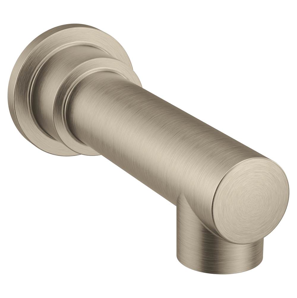 Moen - Moen 193371BN Align Non-Diverter 1/2-Inch Slip-Fit Tub Spout, Brushed Nickel - Brushed Nickel