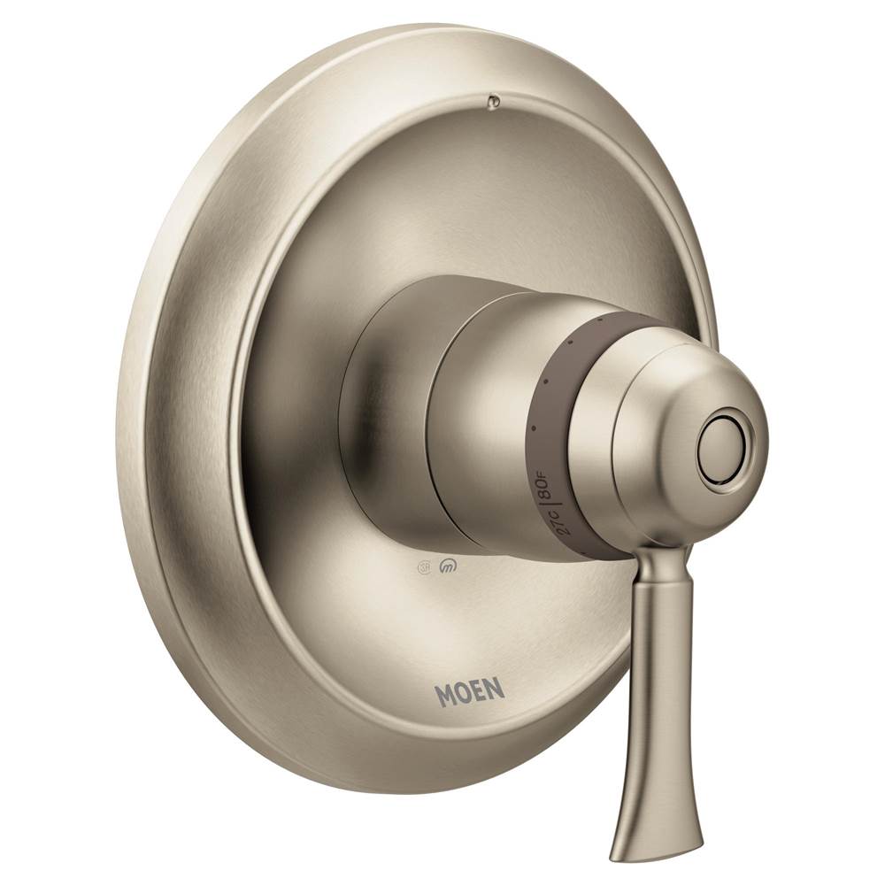 Moen - Wynford ExactTemp Thermostatic Valve Trim Kit, Valve Required, Brushed Nickel - Brushed Nickel