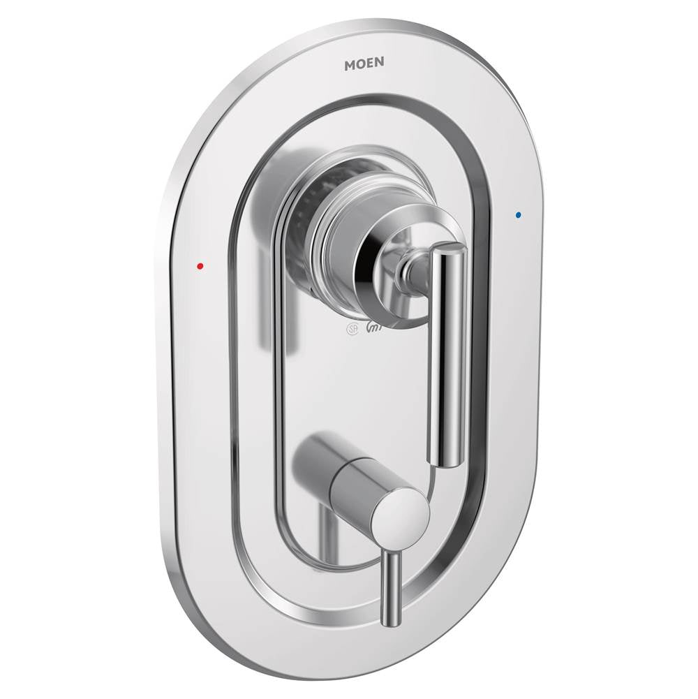 Moen - Gibson Posi-Temp with Built-in 3-Function Transfer Valve Trim Kit, Valve Required, Chrome - Chrome