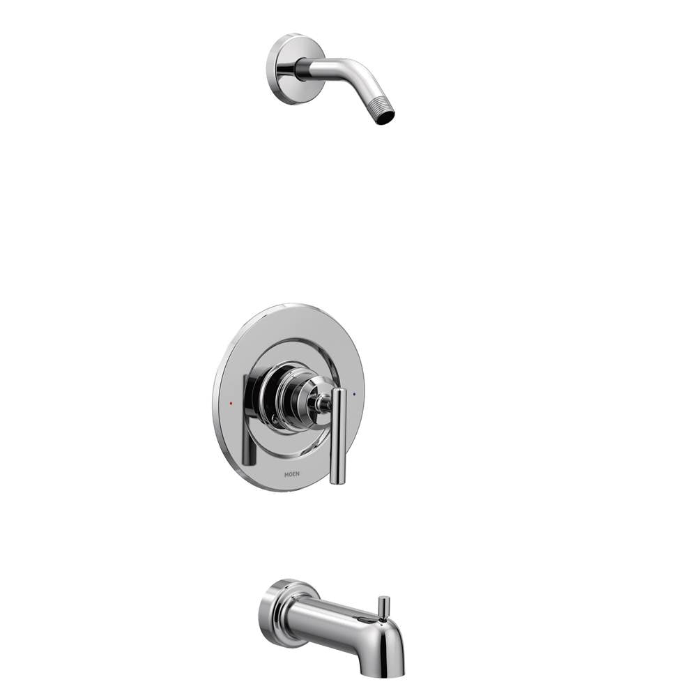 Moen - Gibson PosiTemp One-Handle Tub/Shower without Showerhead, Valve Required, Chrome - Chrome