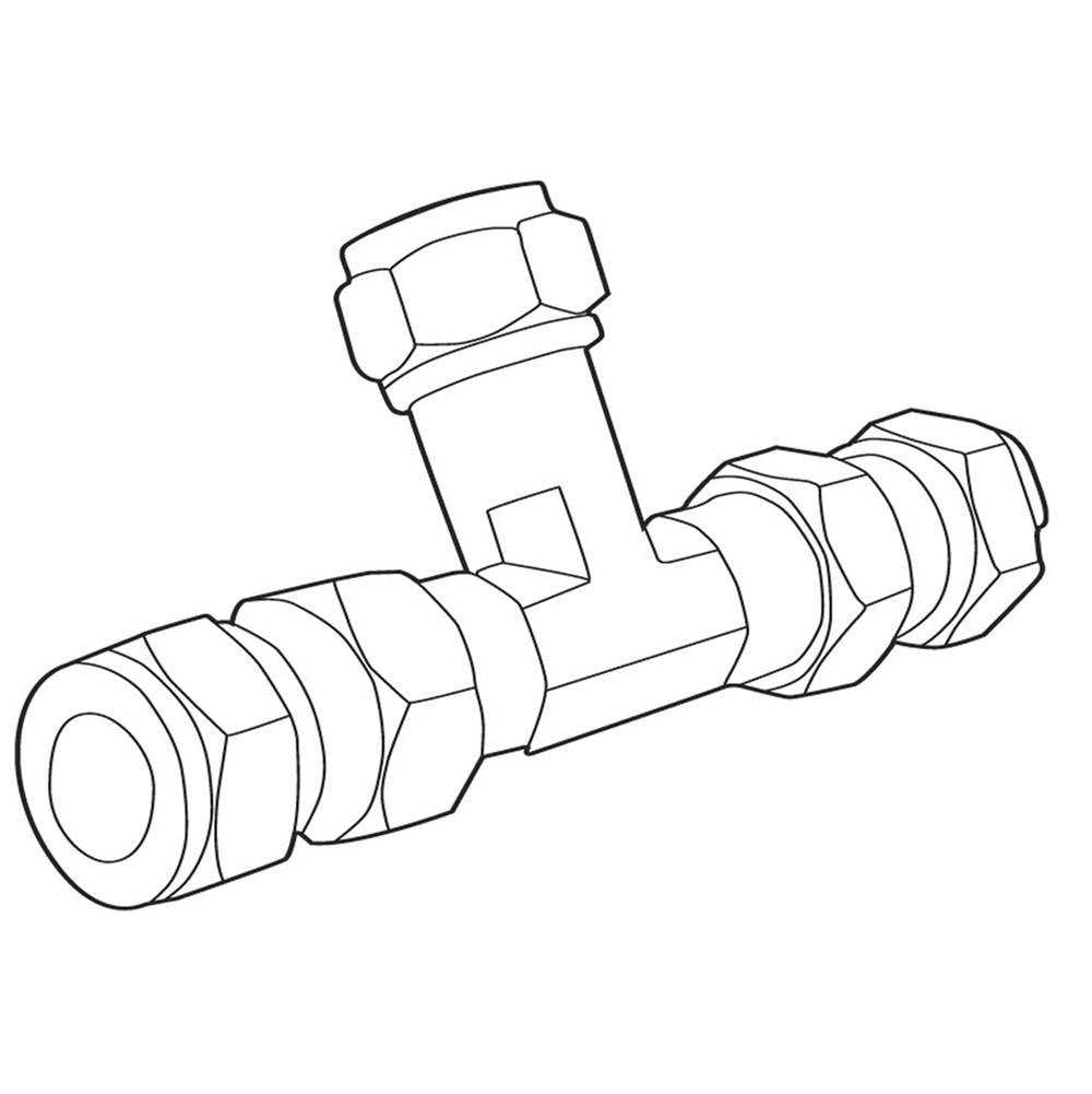 Moen - Mixing tee with check valves - Chrome