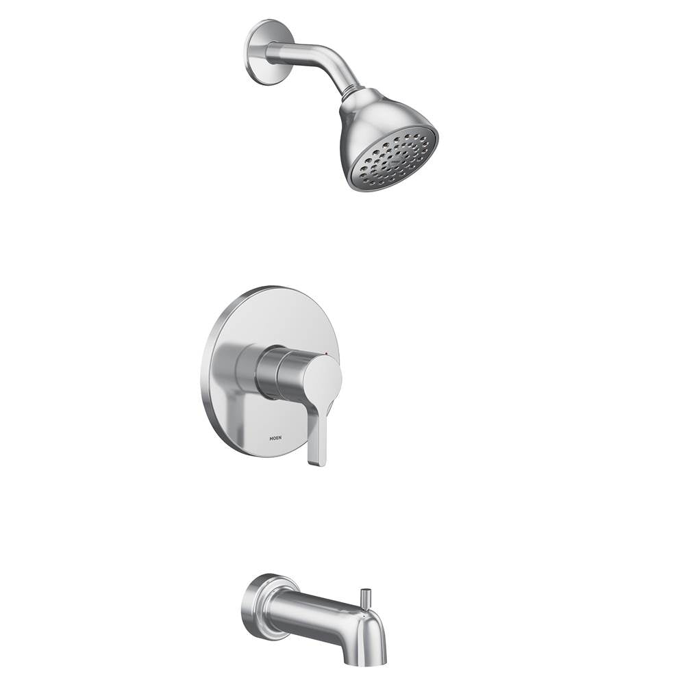 Moen - Vichy M-CORE 2-Series Eco Performance 1-Handle Tub and Shower Trim Kit in Chrome (Valve Sold Separately) - Chrome