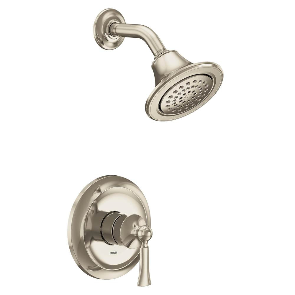 Moen - Wynford M-CORE 2-Series Eco Performance 1-Handle Shower Trim Kit in Polished Nickel (Valve Sold Separately) - Polished Nickel