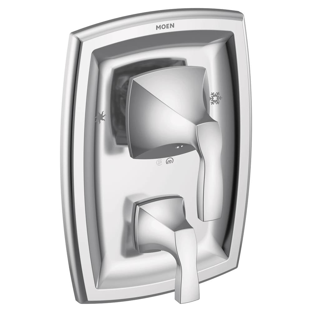 Moen - Voss Posi-Temp with Built-in 3-Function Transfer Valve Trim Kit, Valve Required, Chrome - Chrome