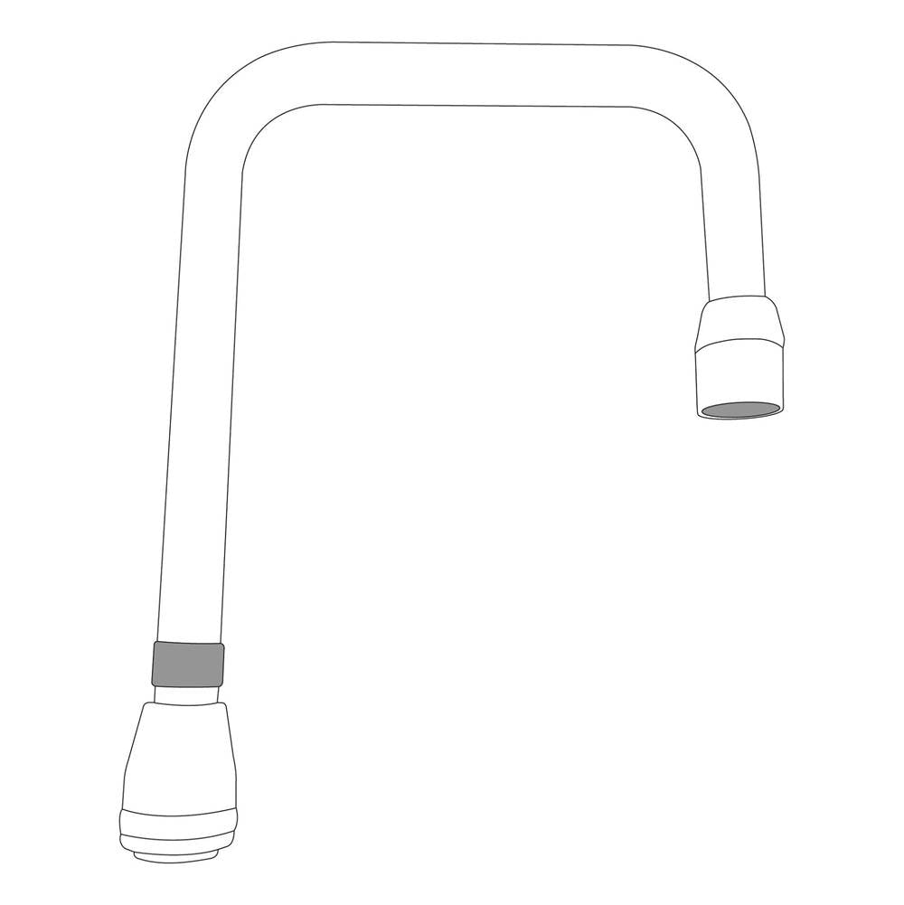 Chrome commerical spout