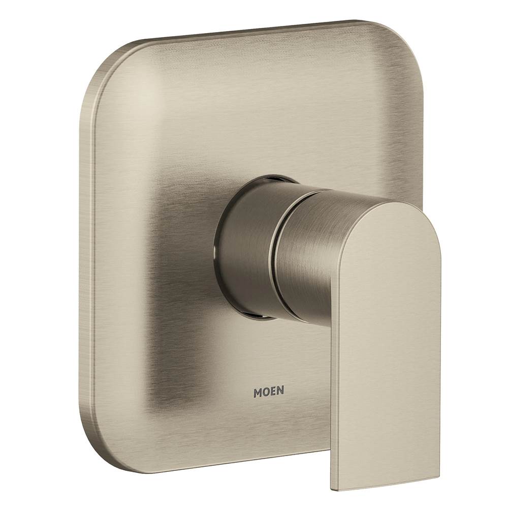 Moen - Genta M-CORE 2-Series 1-Handle Shower Trim Kit in Brushed Nickel (Valve Sold Separately) - Brushed Nickel
