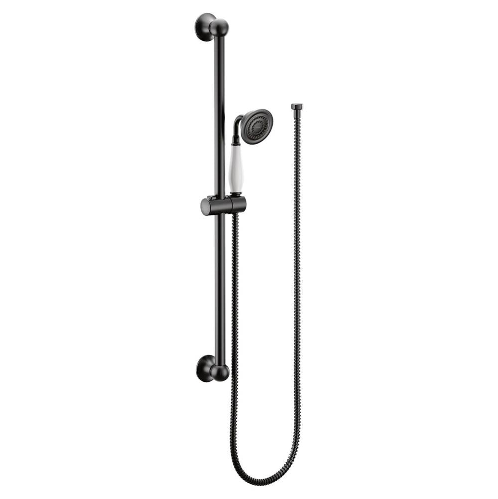 Weymouth Traditional Eco-Performance Handshower Handheld Shower with 30-Inch Slide Bar and 69-Inch Metal Hose, Chrome