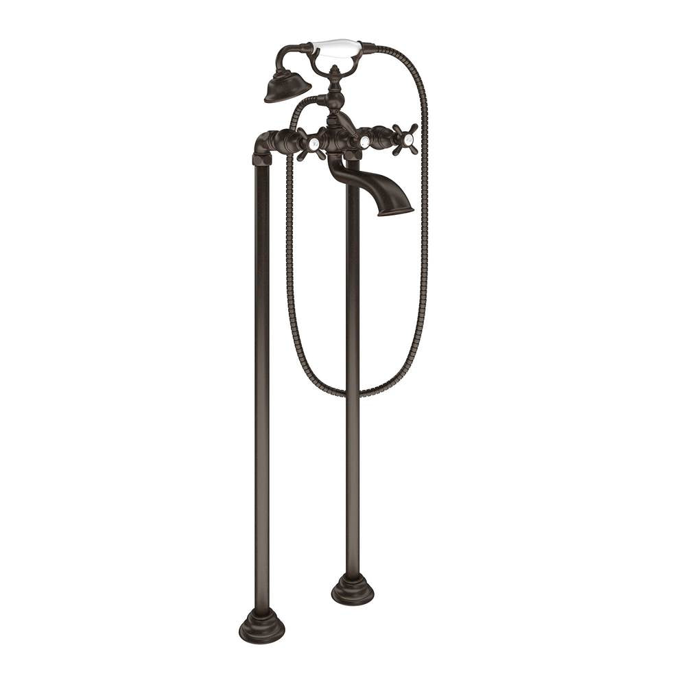 Weymouth 2-Handle Wall Mount Roman Tub Filler Trim Kit in Chrome (Valve Sold Separately)