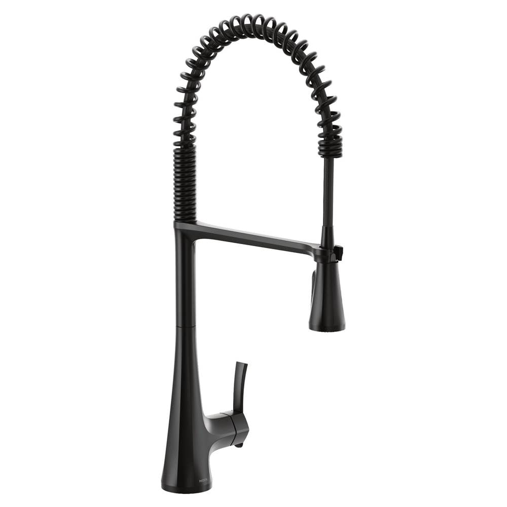 Sinema Single-Handle Pull-Down Sprayer Kitchen Faucet with Power Clean and Spring Spout in Chrome