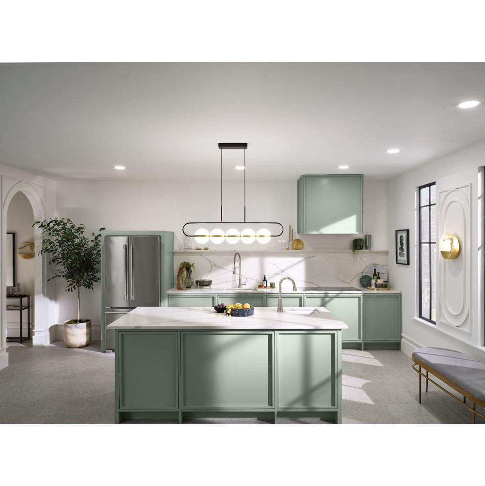 Sinema Single-Handle Pull-Down Sprayer Kitchen Faucet with Power Clean and Spring Spout in Chrome