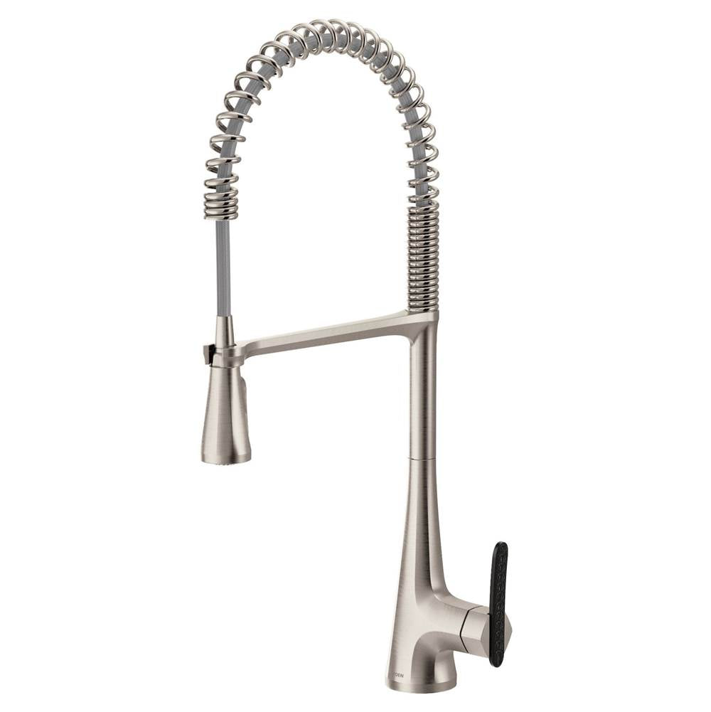 Sinema Single-Handle Pull-Down Sprayer Kitchen Faucet with Power Clean and Spring Spout in Chrome