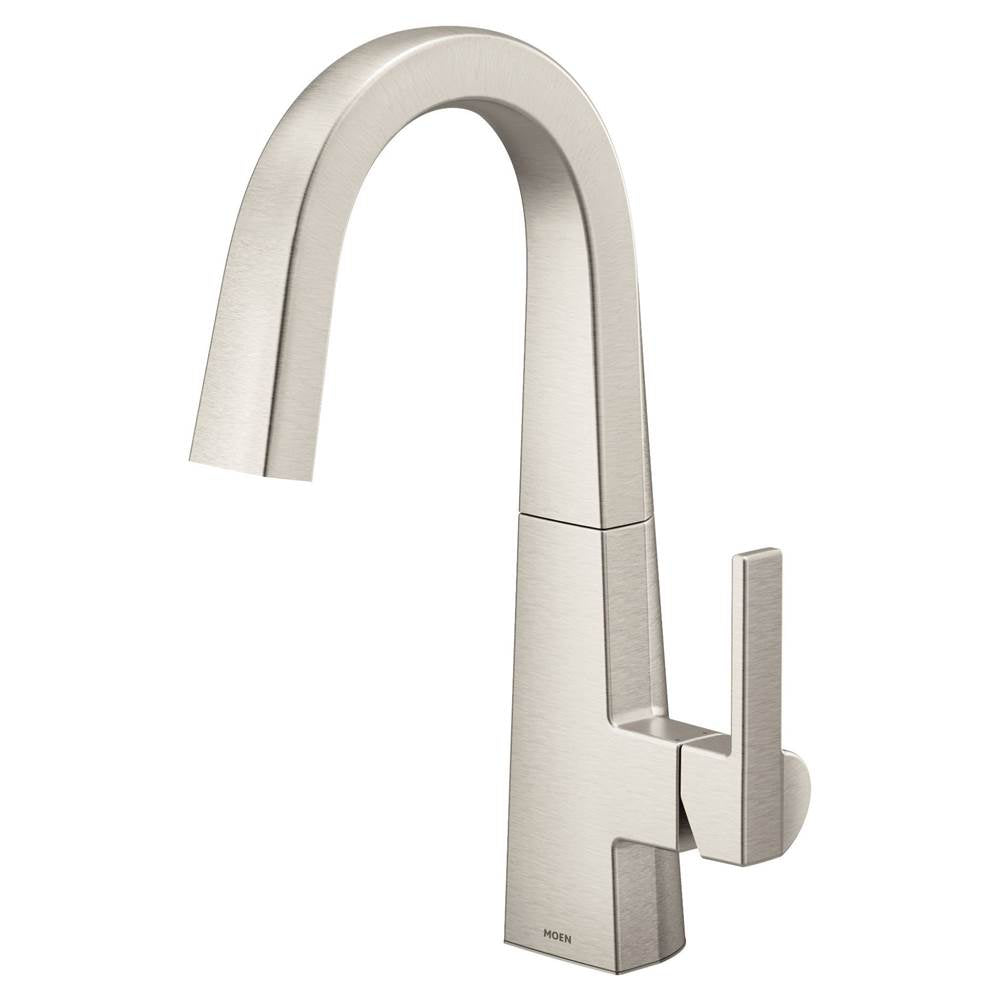Nio One-Handle Bar Faucet, Includes Secondary Finish Handle Option, Chrome