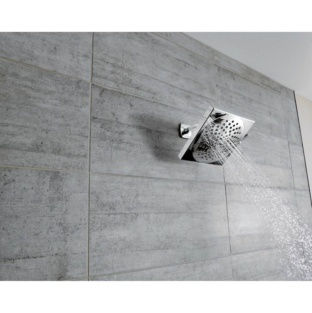 Velocity Two-Function 8.5-Inch Diameter Spray Rainshower Showerhead, Chrome