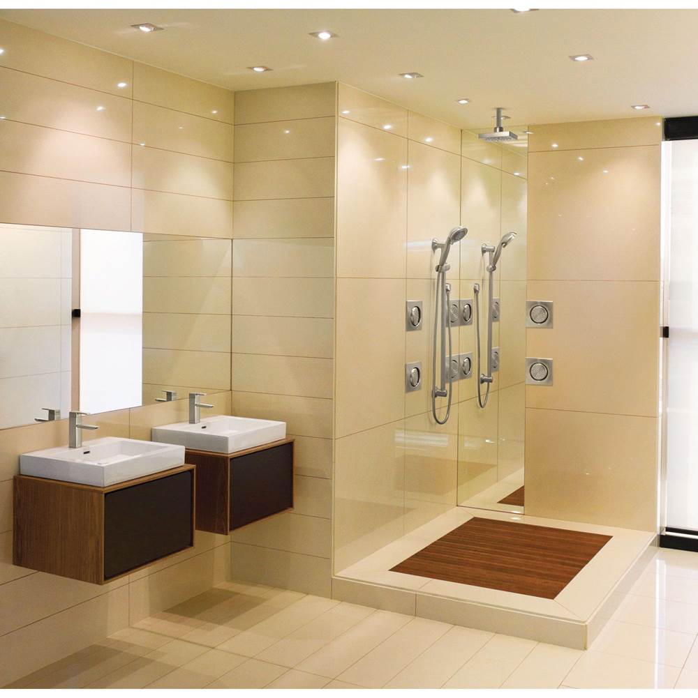 90 Degree One-Handle Modern Bathroom Faucet with Drain Assembly, Chrome