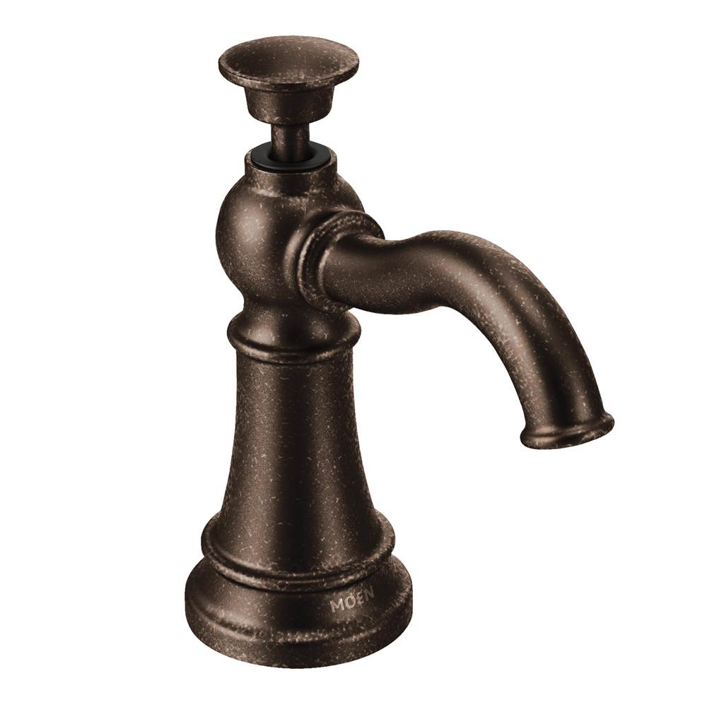 Moen - Traditional Deck Mounted Kitchen Soap Dispenser with Above the Sink Refillable Bottle, Oil Rubbed Bronze - Oil Rubbed Bronze