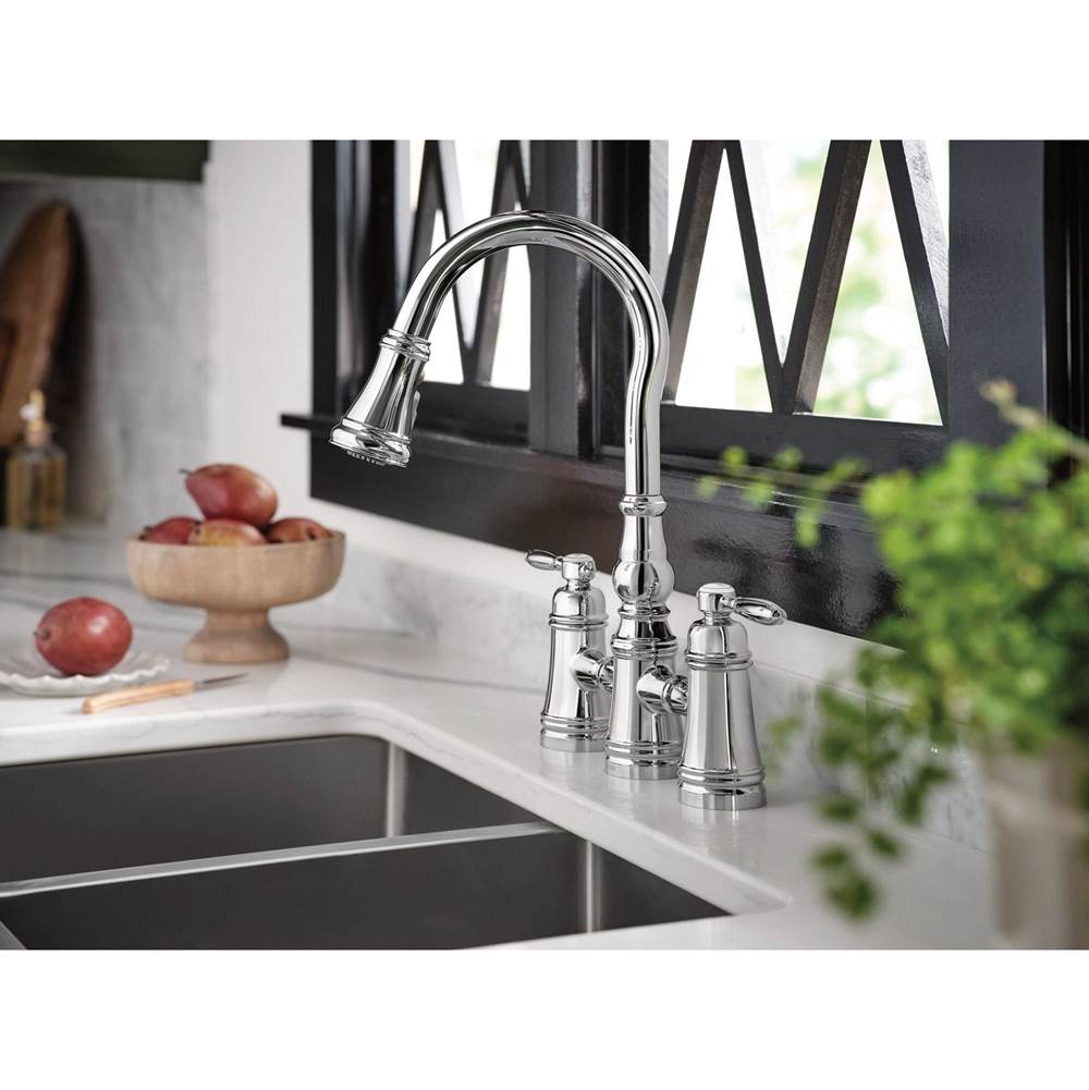 Moen Weymouth 2-Handle Bridge Faucet in Chrome
