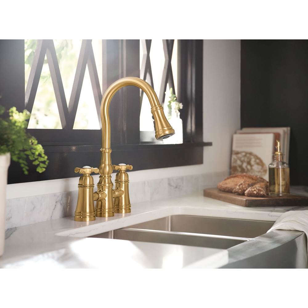 Moen Weymouth 2-Handle Bridge Faucet in Chrome