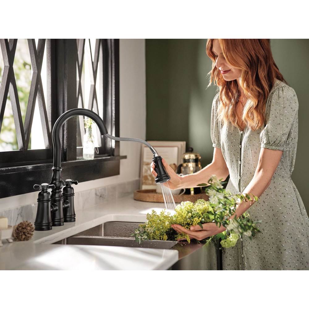 Moen Weymouth 2-Handle Bridge Faucet in Chrome