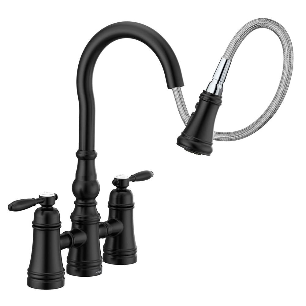 Moen Weymouth 2-Handle Bridge Faucet in Chrome