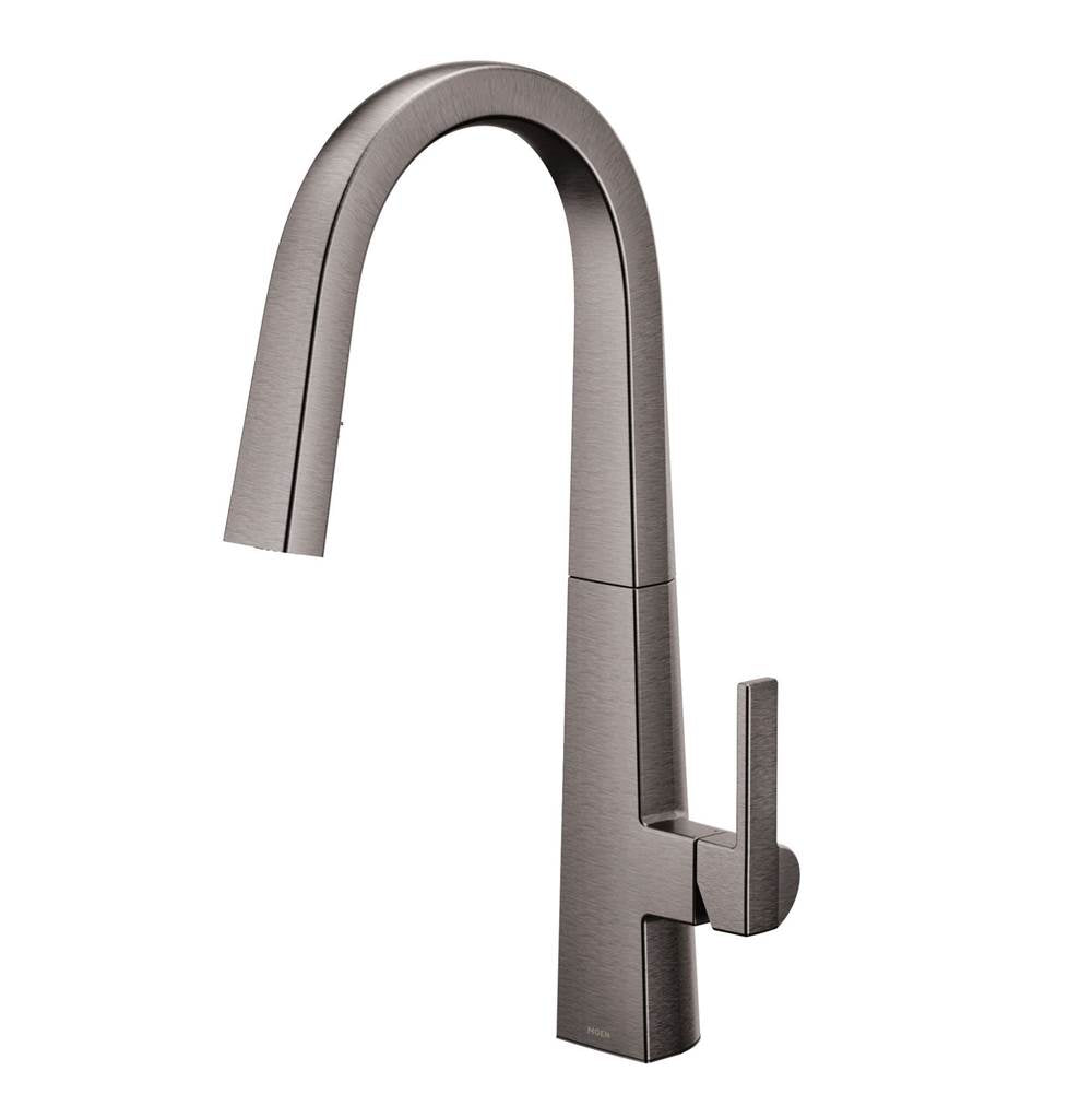 Moen S Nio One-Handle Pull-down Kitchen Faucet with Power Clean, Includes Secondary Finish Handle Option, Chrome