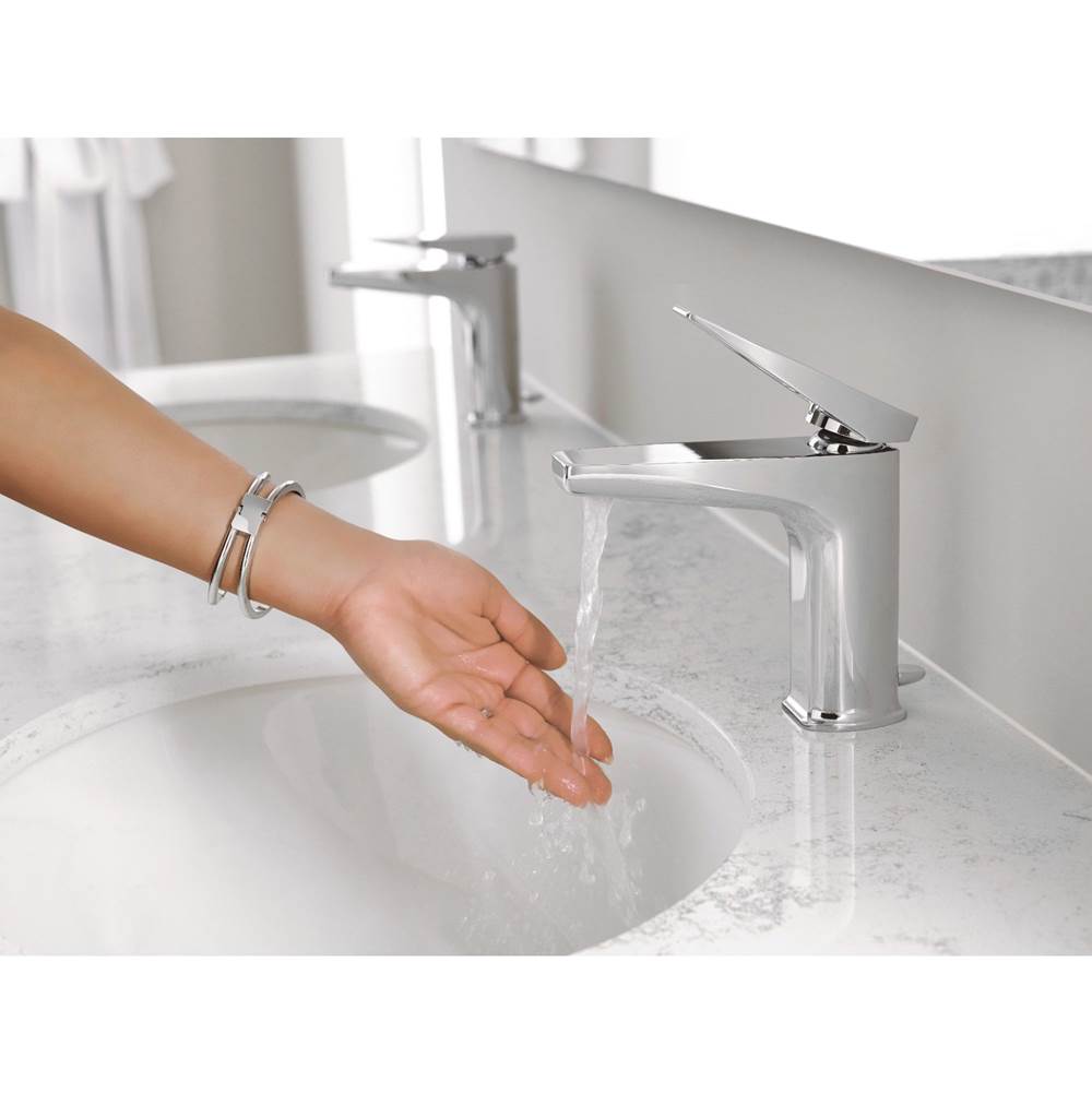 Via One-Handle Modern Bathroom Faucet, Chrome