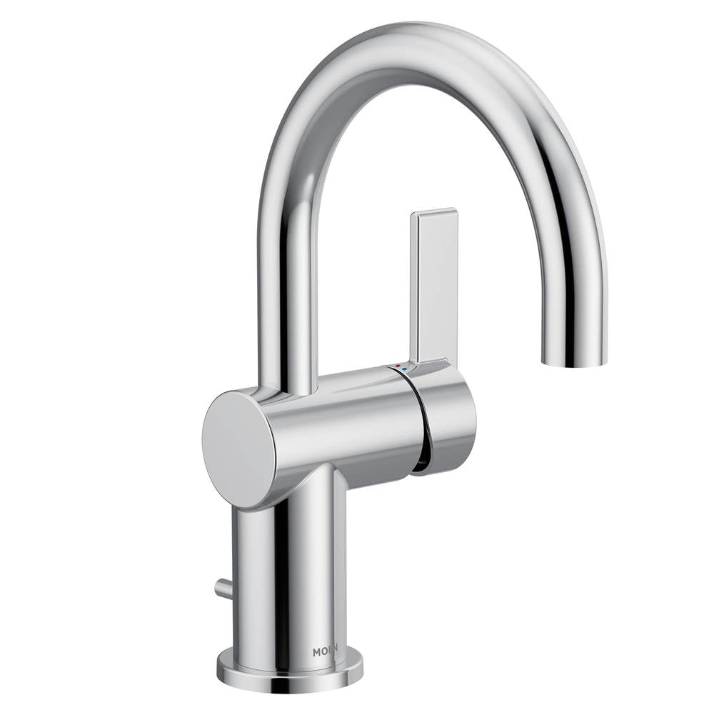 Moen - Cia Single Handle Bathroom Sink Faucet in Chrome - Chrome