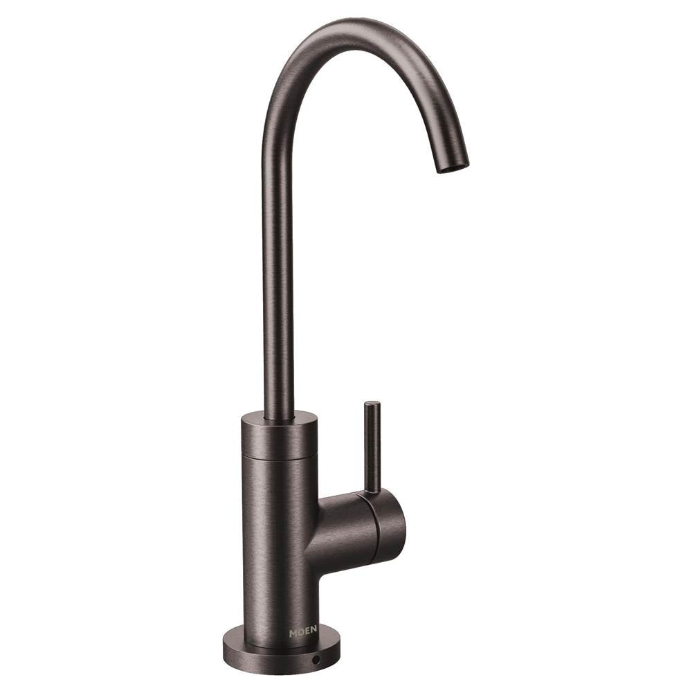 Moen - Moen K- Sip Modern Beverage Faucet with Optional Filtration System (Sold Separately), Black Stainless - Black Stainless