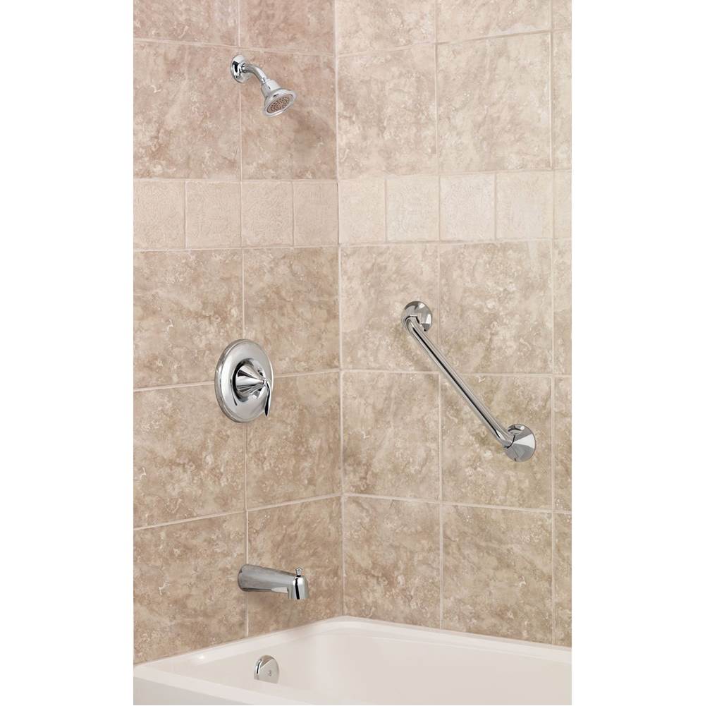 Eva Single-Handle 1-Spray Posi-Temp Tub and Shower Faucet Trim Kit in Chrome (Valve Sold Separately)