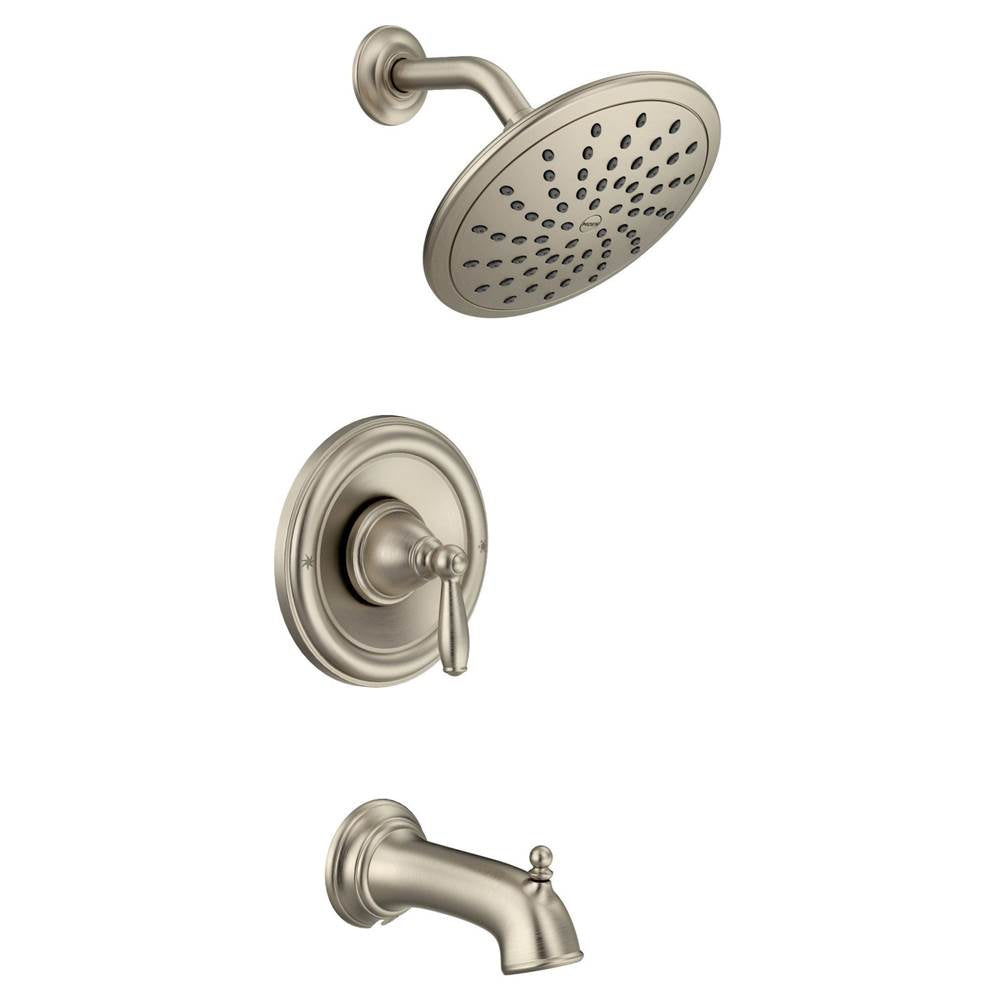 Brantford Posi-Temp Rain Shower 1-Handle Tub and Shower Faucet Trim Kit in Chrome (Valve Sold Separately)