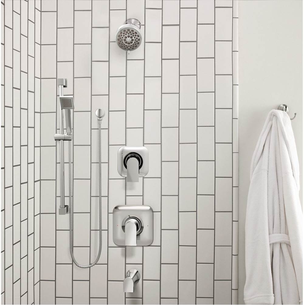 90 Degree Modern Eco-Performance Handshower Handheld Shower with 30-Inch Slide Bar and 69-Inch Metal Hose, Chrome