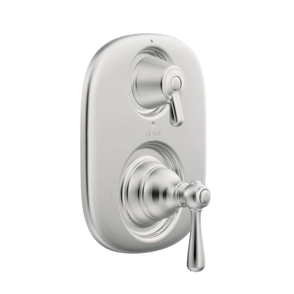 Kingsley Moentrol Shower Valve with 3-Function Integrated Diverter Valve Trim, Valve Required, Chrome