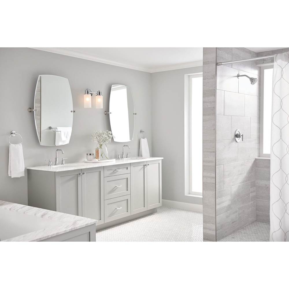 Gibson Two-Handle Deck Mounted Modern Roman Tub Faucet, Valve Required, Chrome