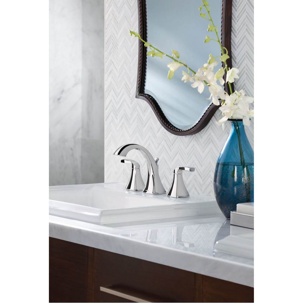 Voss Two-Handle 8 in. Widespread Bathroom Faucet Trim Kit, Valve Required, Chrome