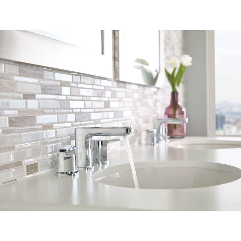 Rizon Two-Handle Widespread Bathroom Faucet, Valve Required, Chrome
