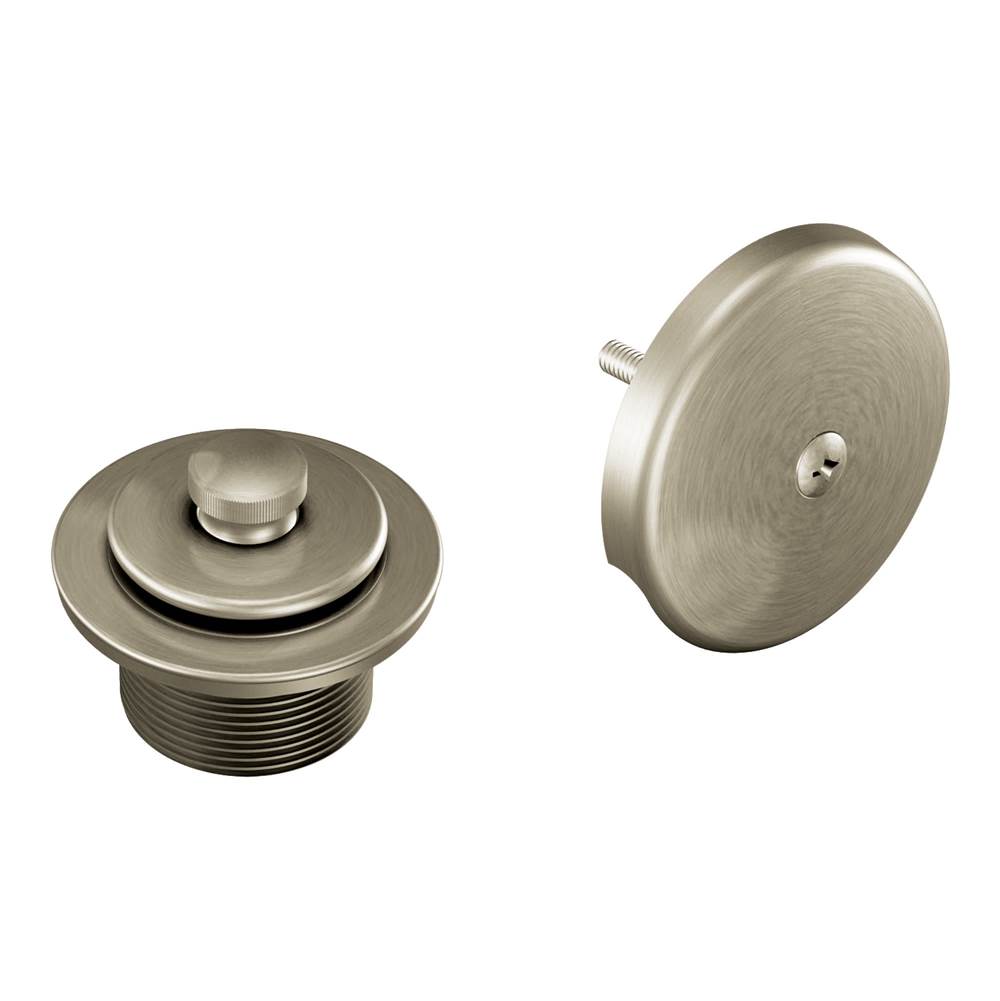Push-N-Lock Metal Tub and Shower Drain Kit with 1-1/2 Inch Threads , Chrome